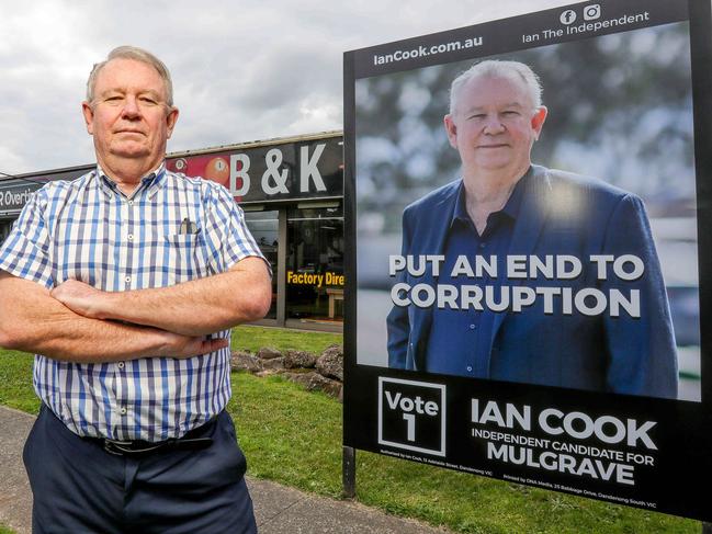 FOR MONDAYÃ.Icook foods Slug gate Ian Cook is running against Dan Andrews in Mulgrave. Picture: Tim Carafa