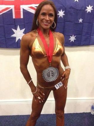 New woman: Rhonda, in her competition gear.