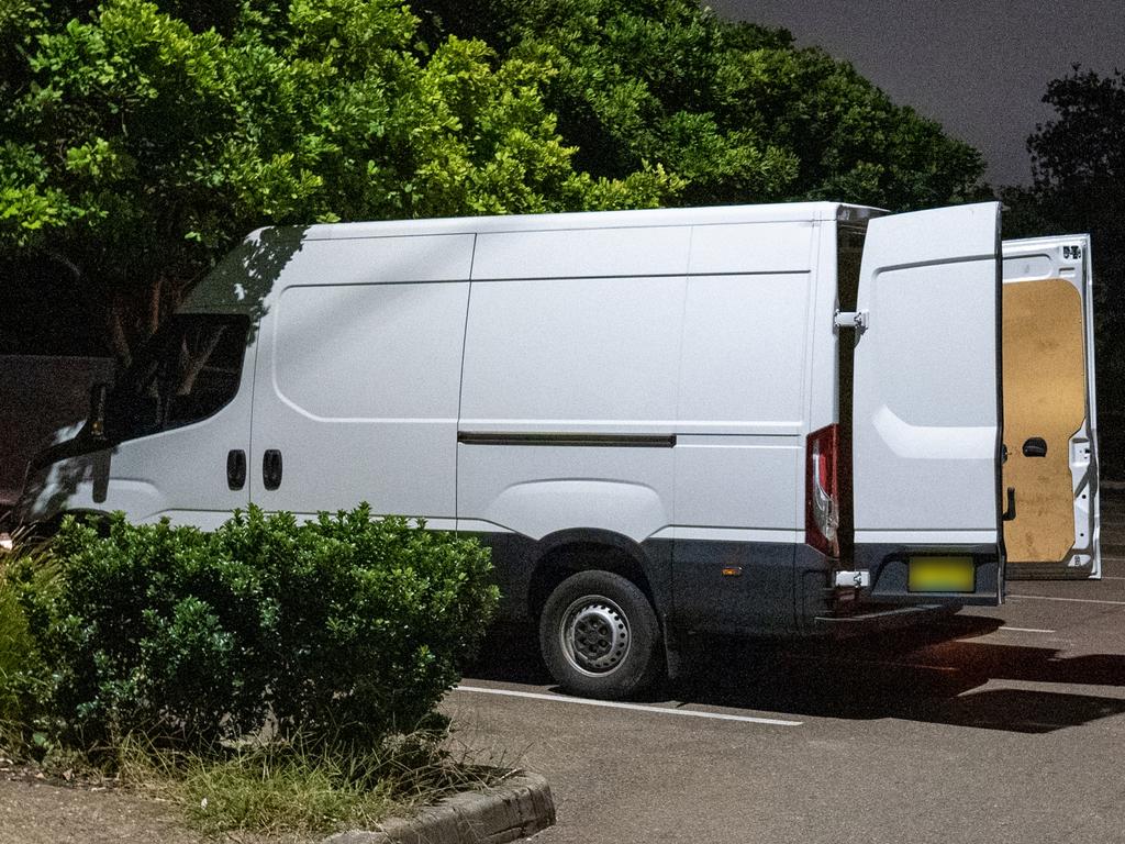 Intel led police to a van at a carpark in Maroubra. Picture: AFP