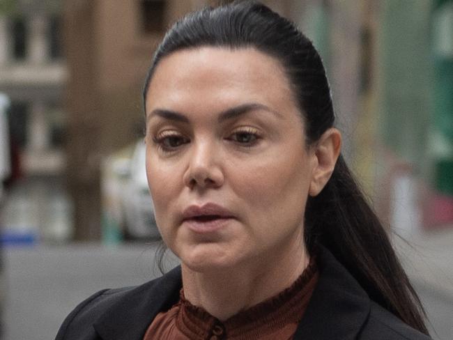 MELBOURNE AUSTRALIA - Newswire Photos OCTOBER 13TH 2023 : Australian performer Vanessa Amorosi arrives at the Supreme Court, to continue giving evidence against her mother for ownership of two properties bought at the height of her success. PICTURE : NCA Newswire / Nicki Connolly