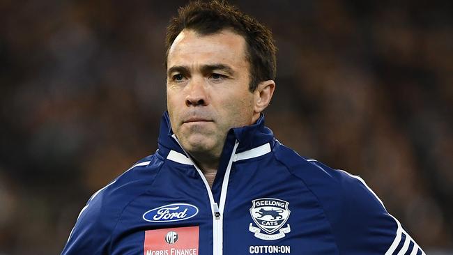 Chris Scott and the Cats have to fix their poor starts in finals. Picture: Getty Images