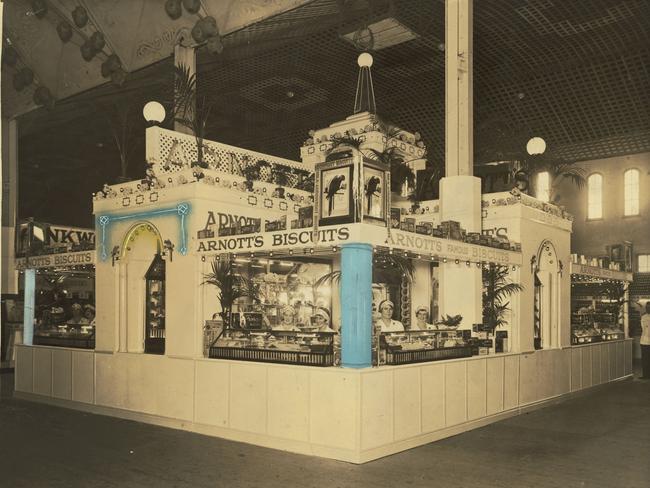 A promotional exhibit for Arnott’s Biscuits designed by Roussel Studios, Broughton &amp; Ward, Sydney, in 1931. Picture: Courtesy Museum of Applied Arts and Sciences.