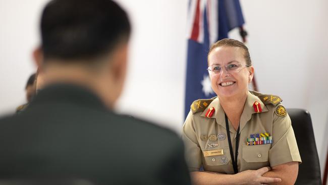 Lieutenant General Natasha Fox was grilled about staffing levels. Picture: Sergeant Tristan Kennedy/Defence