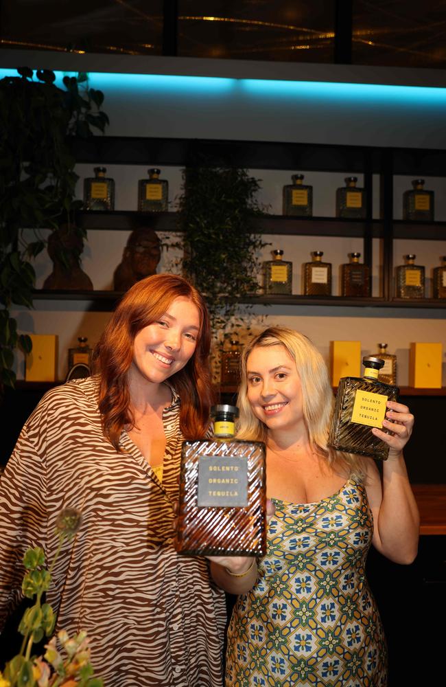 Ruby Gonzales and Emily Halloran at the Solento Organic Tequila VIP Sunday Session at The Grounds Currumbin for Gold Coast for Gold Coast at Large. Picture: Portia Large