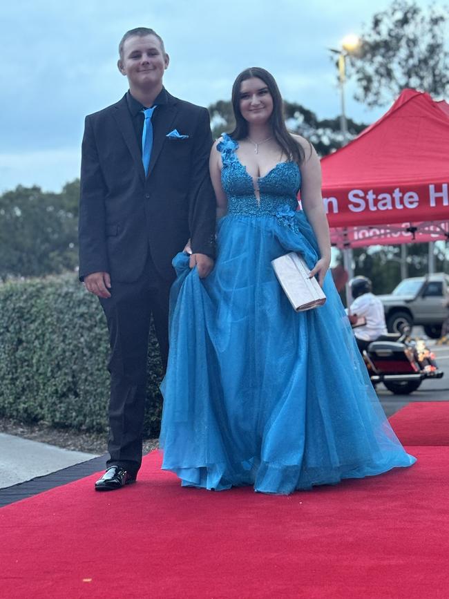 The students of Urangan State High School arriving at their formal.