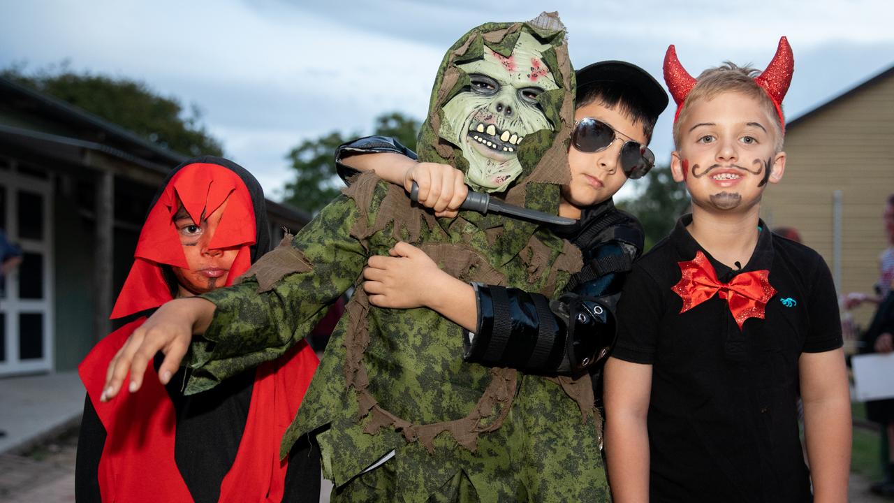 Caleb and Jeramiah Gillin, Nicholas Contractor and Caelan Lassig, of Caboolture. Picture: Dominika Lis