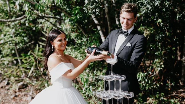 Wedding of Sarah Lunney and Thomas Honeywill. Picture: Ivy Road Photography