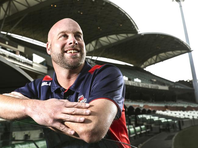 Newly appointed coach of SA’s state women's cricket team, Luke Williams, is pictured at the Adelaide Oval. Picture: SARAH REED