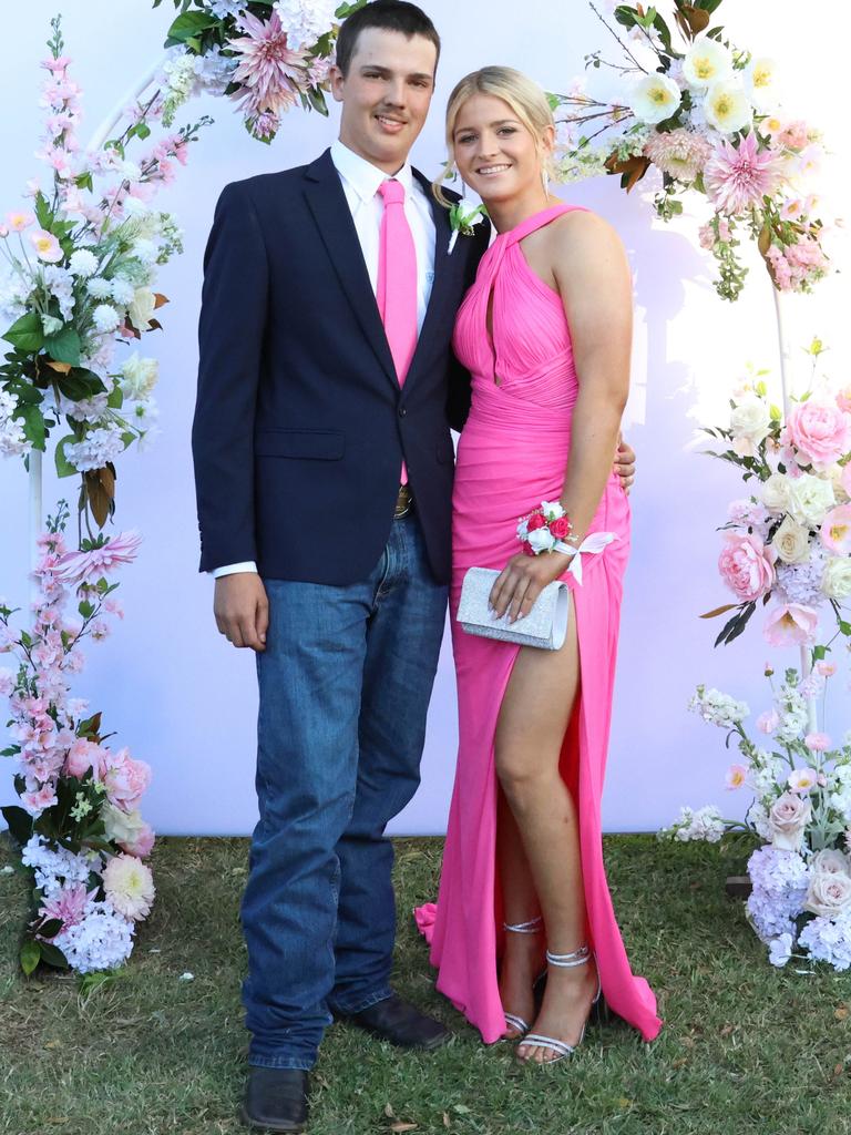 Ellie with formal partner at the 2024 St Ursula's College formal.