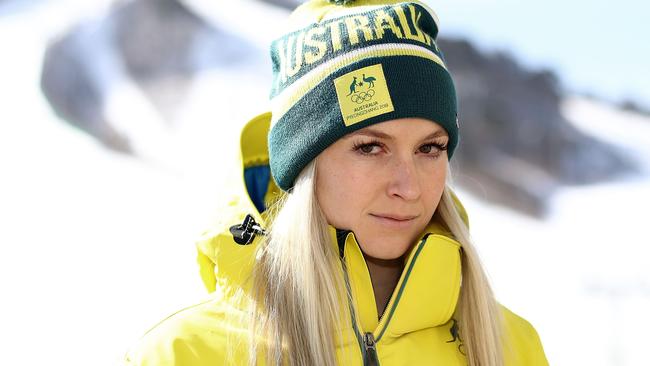 Australian Aerial Skier Danielle Scott poses ahead of the 2018 Olympics. Photo by Ryan Pierse/Getty Images.