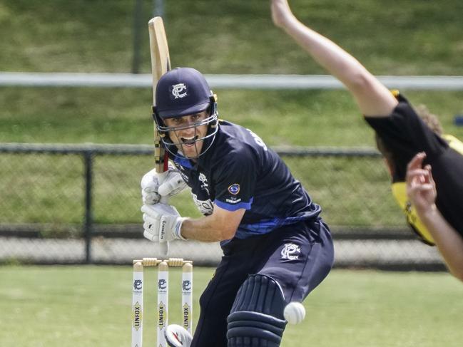 Premier Cricket: Prahran v Richmond. Prahran batsman James Billington. Picture: Valeriu Campan