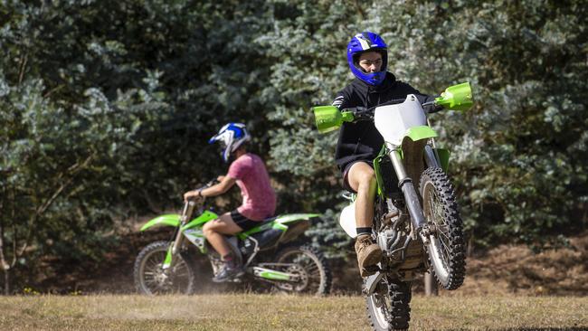 Dirt biking is also a popular activity at the property. Picture: Wayne Taylor