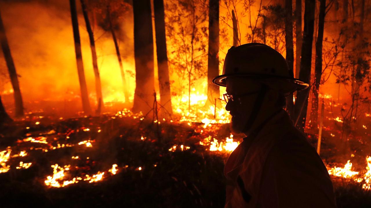 Firefighters faced terrifying conditions such as extreme heat and savage winds as they battled the blazes. Picture: Getty Images