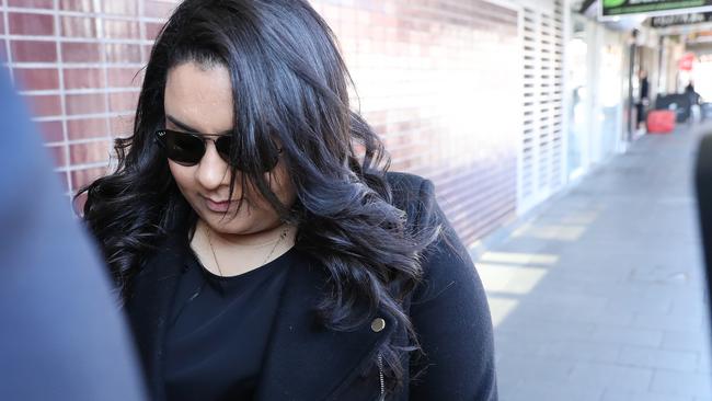 Daughter Meriam Bebawy, 23, arriving at Bankstown Court today. Picture: Rohan Kelly