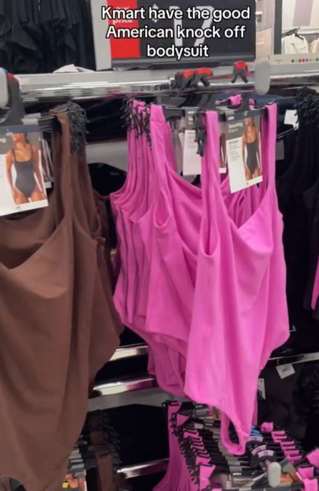 Kmart has released a $17 bodysuit. Picture: TikTok