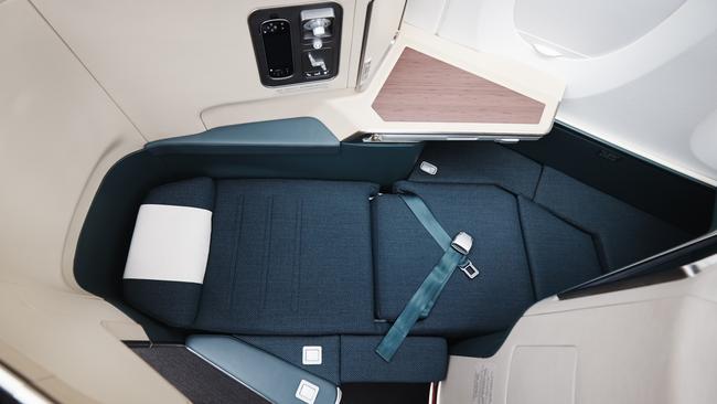 The seat on Cathay Pacific fully flat.