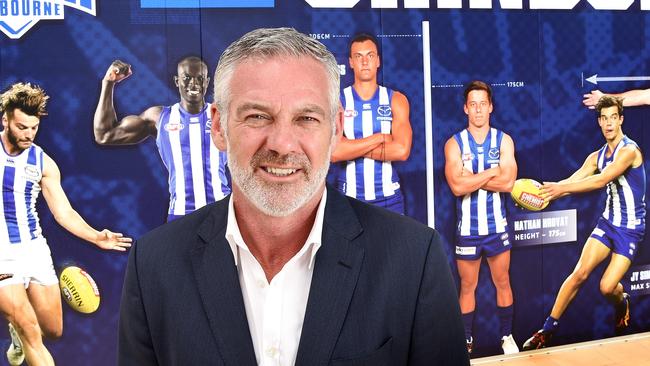 Ben Buckley has been labelled a “part-time president” by ex-Roos powerbroker Peter de Rauch. Picture: Nicole Garmston