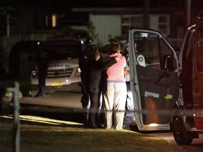 Emergency services were called to Whalan about 2am following reports a woman had been found inside a home with a stab wound. Picture: Steve Tyson