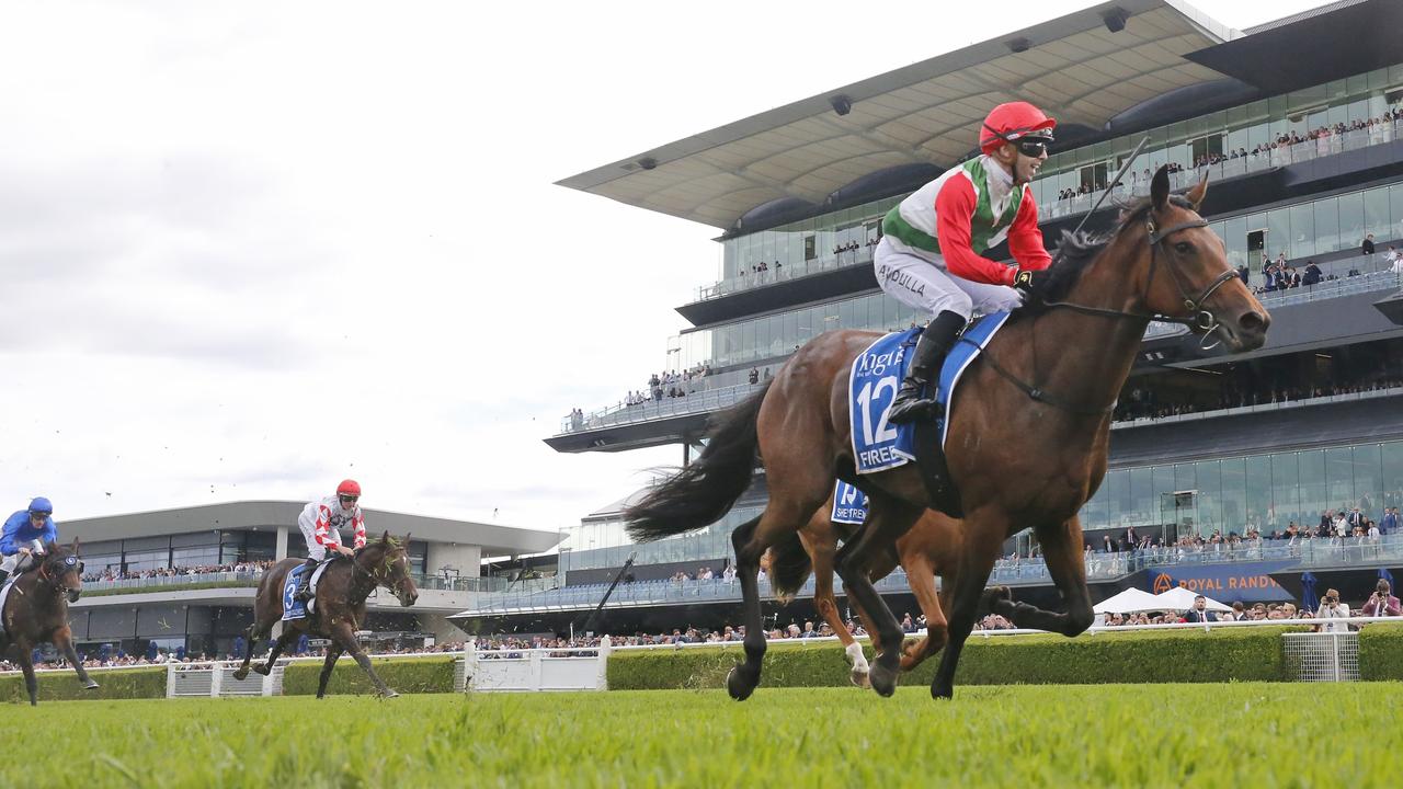 Fireburn wins the Inglis Sires during The Star Championships at Royal Randwick. (Photo by Mark Evans/Getty Images)
