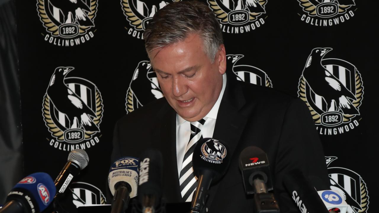 Outgoing Collingwood president Eddie McGuire after 23 years in the top job. Picture: Alex Coppel