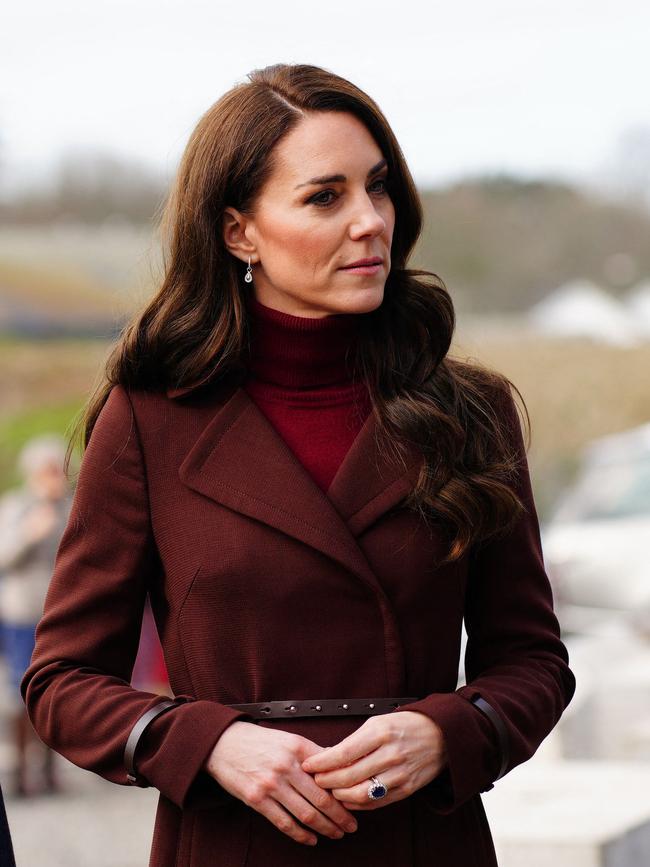 The Princess of Wales visiting the Dracaena Centre in Cornwall, south west England, on February 9, 2023. Picture: Ben Birchall/AFP