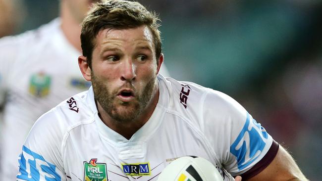 Blake Leary in action for the Sea Eagles. Picture Gregg Porteous