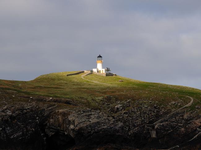 BNK4RF Flannan Islands Lighthouse (21 miles west of Lewis), the Atlantic Ocean, Scotland