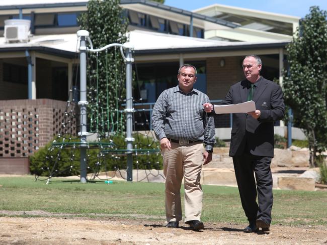 Former Wollondilly MP Jai Rowell and Dr Stuart Quarmby in 2018. Picture: Robert Pozo