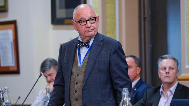 Councillor Phillip Martin during an Adelaide City Council meeting at Adelaide Town Hall. Picture: Brenton Edwards