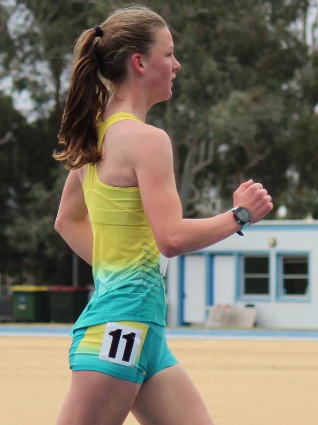 Ballarat's Alanna Peart is inspired by her coach Jared Tallent who is a former gold medallist in the race walk.