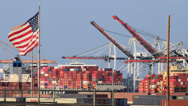 Major US retailers including Walmart and Costco have chartered their own cargo ships to import goods in time for the holiday season, amid global supply-chain delays. Picture: Frederic J. Brown/AFP