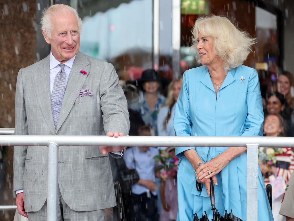 King Charles III and Queen Camilla had a brief security scare on an official open air visit to Jersey on July 15, 2024 in St Helier, Jersey. Picture: Chris Jackson/Getty Images