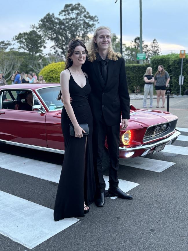 The students of Aldridge State High School arriving at their formal.