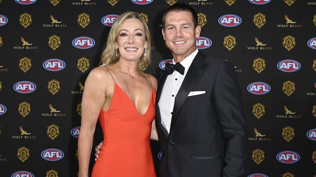 Kelley Fergus &amp; Ben Cousins on the red carpet. (Photo by Stefan Gosatti/Getty Images)