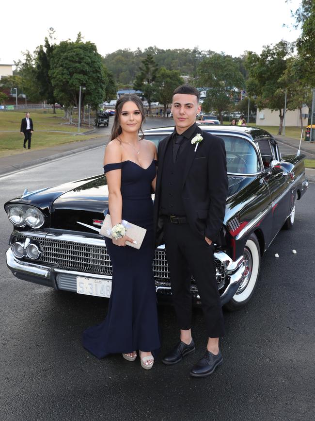 Pacific Pines High formal, at the school. Libby Bloomfield & Frankie Catanzariti Picture Glenn Hampson