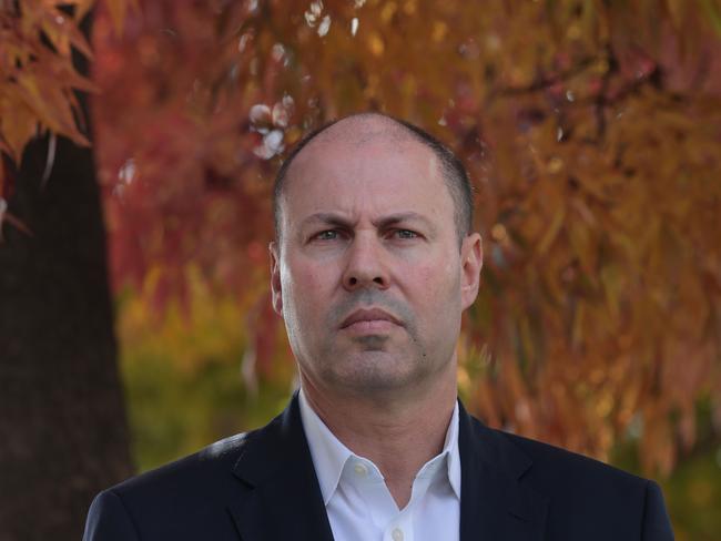 CANBERRA, AUSTRALIA NewsWire Photos May,02 2020: Treasurer Josh Frydenberg during a press conference at a child care facility in Narrabundah, Canberra.Picture: NCA NewsWire / Gary Ramage