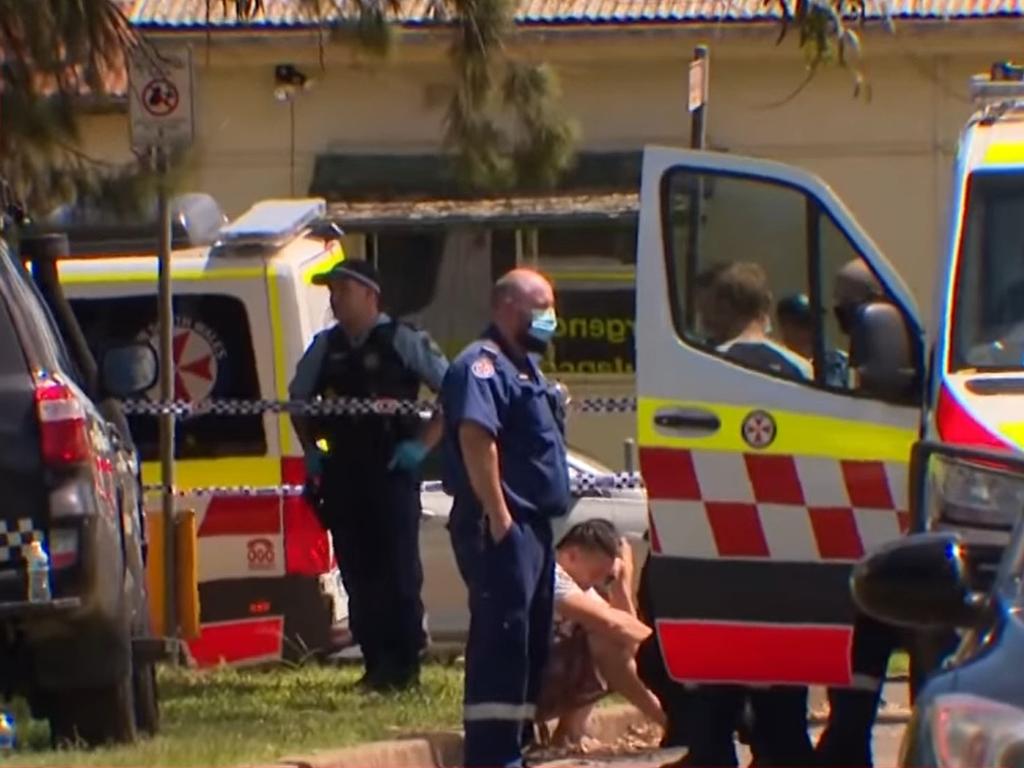 The man was shot in the stomach after a confrontation with police. Picture: 7News