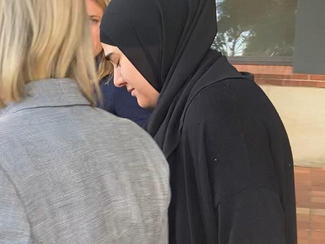 Loubna Kawtharani did not say anything as she left the court. Picture: Lauren Ferri