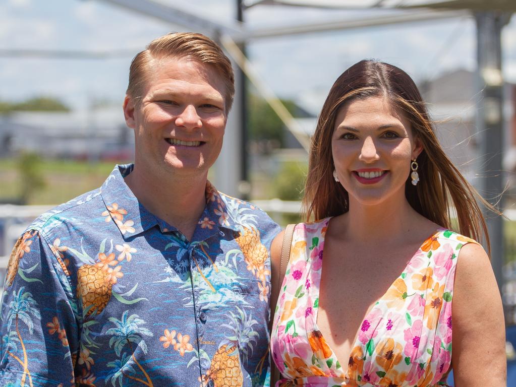 Sue-ellen and Kurt Wessel made a lovely pair at the Bundaberg race day.