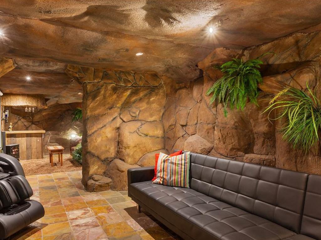 Yes, the man cave is literally a cave