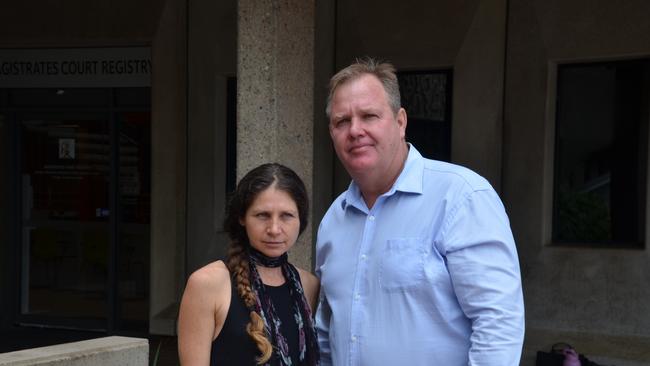 Amaroo lot owner Sarah Mills and Alan Sheret at Townsville Court House. Picture: Nikita McGuire