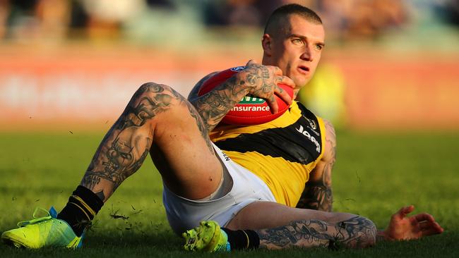 Dustin Martin went on the rampage at Subiaco in Round 22.