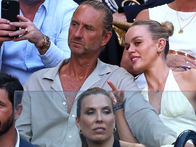 Sydney pub baron Justin Hemmes has yet to open a restaurant in Melbourne but was seen at the tennis with girlfriend Madeline Holtznagel. Picture: Getty Images