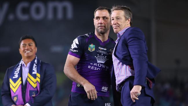 Craig Bellamy has defended Cameron Smith, saying people who haven’t played the game shouldn’t criticise him. Picture: Getty Images.