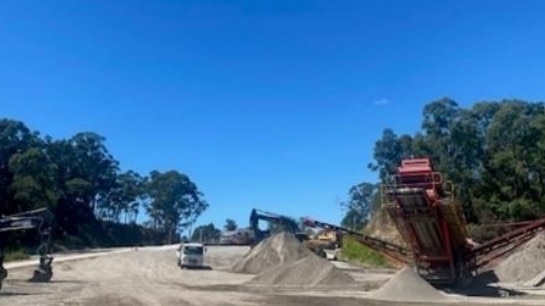 The site of a planned concrete batching plant west of the Pacific Motorway at Burleigh Heads.