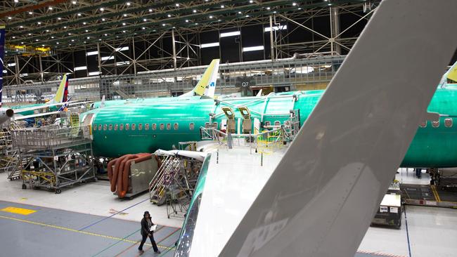 Boeing’s Renton factory in Washington. Picture: AFP