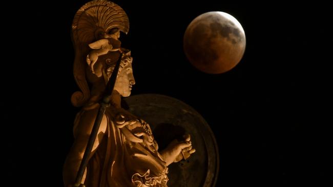 A statue of Ancient Greek goddess Athena. Picture: AFP Photo/Aris Messinis