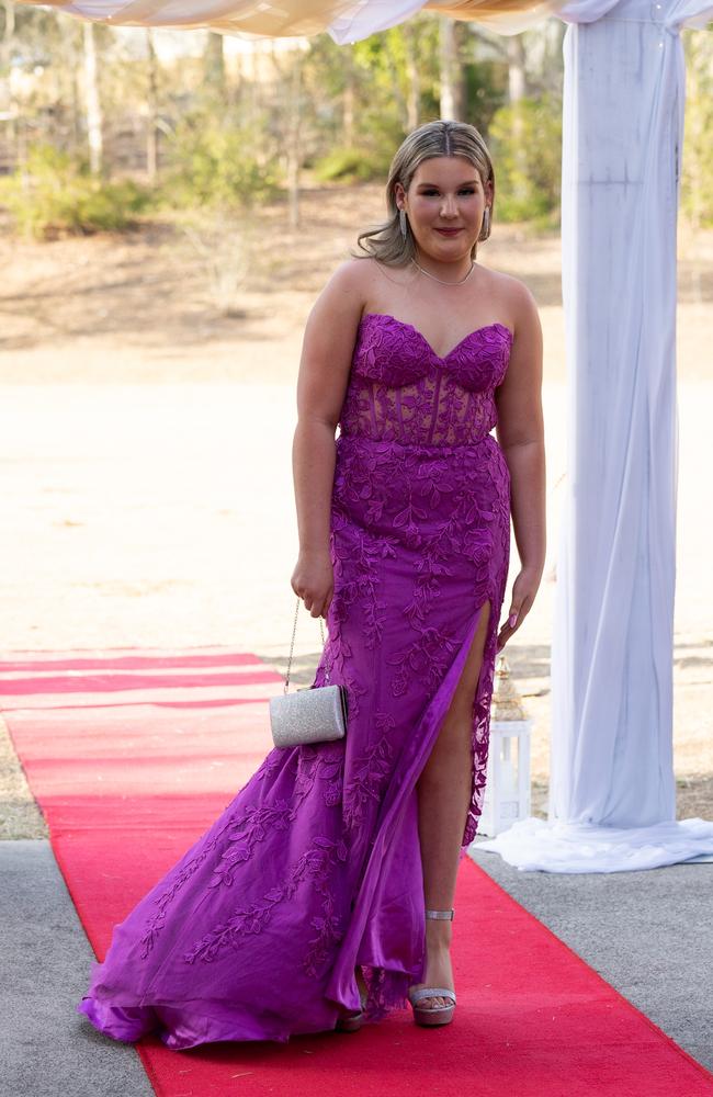 Ella Freshney arrives at the Gympie State High School formal 2023. November 16, 2023. Picture: Christine Schindler