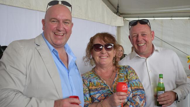 Nick, Tara and Nick at the Rockhampton Jaguar Land Rover Pop-Up Polo on June 3, 2023. Picture: Aden Stokes