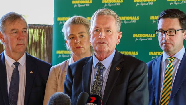 Peter Rundle, Bridget McKenzie, Shane Love and David Littleproud at the Nationals WA state conference in Perth at the weekend.